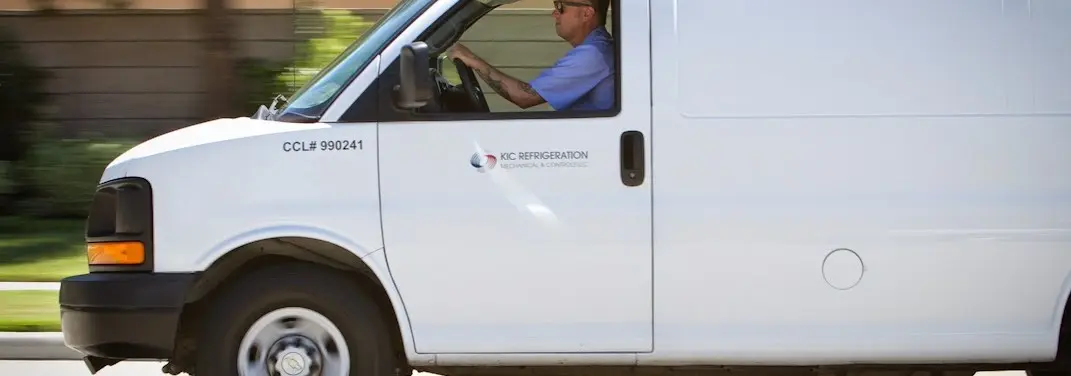 KIC Refrigeration service vehicle serving Waseca area